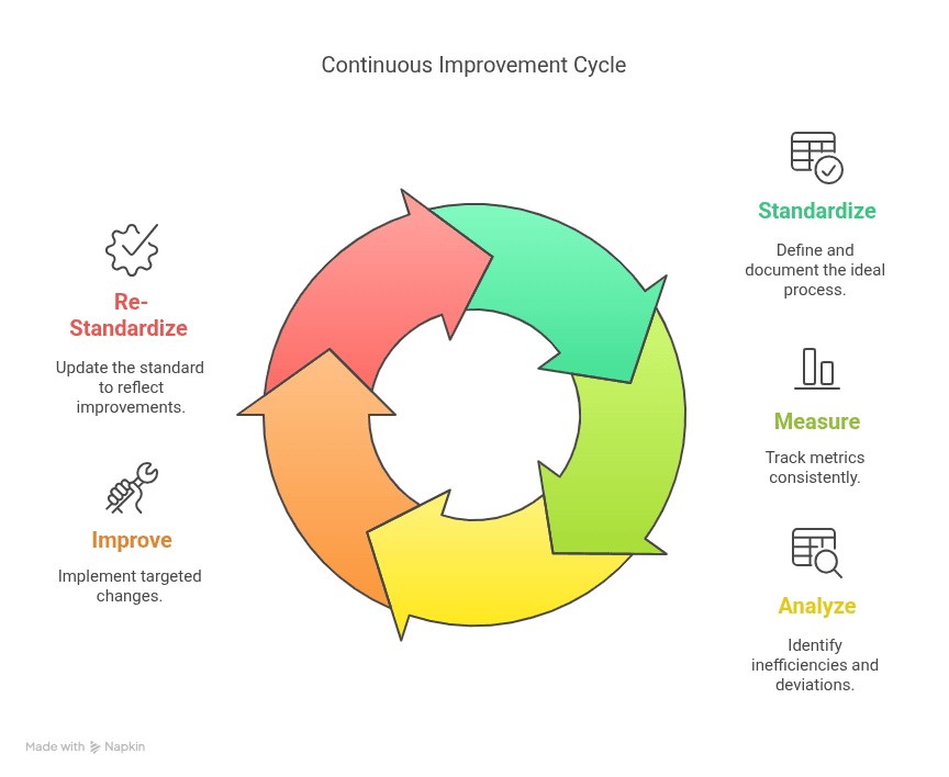Business Process Standarization and Continuous Improvement